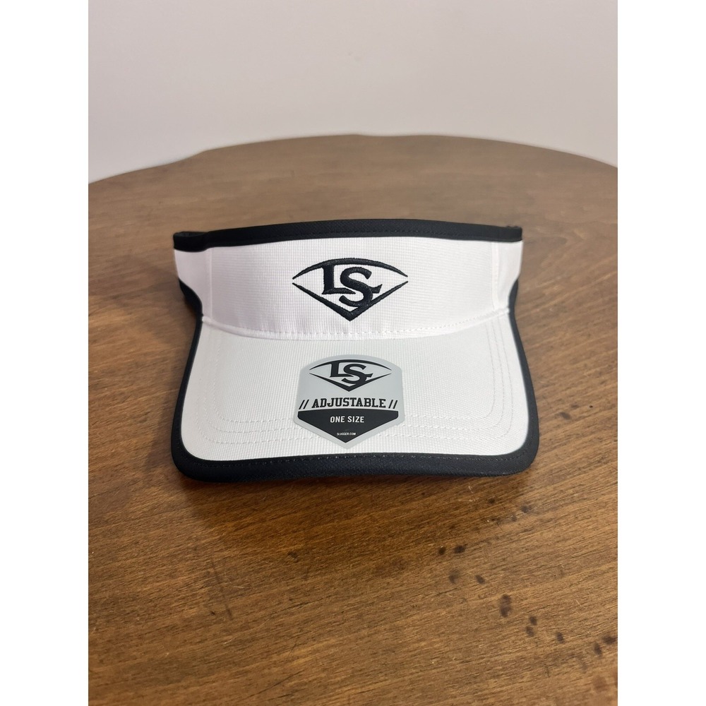 Louisville Slugger‎ Visor Hat One Size Baseball Softball OSFM White Adjustable